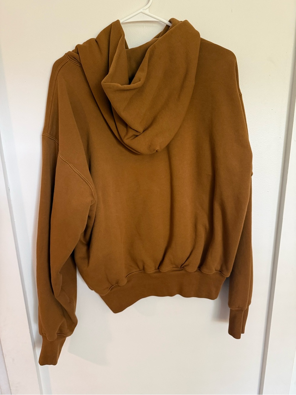 Yeezy Men's Hooded Pullover Sweatshirt — Caramel Brown - Picture 2 of 2